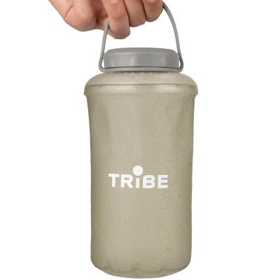 Пляшка для води Tribe Soft Bottle 1 л TPU м&apos;яка grey (T-FE-0023-grey) Вінниця - фото 1