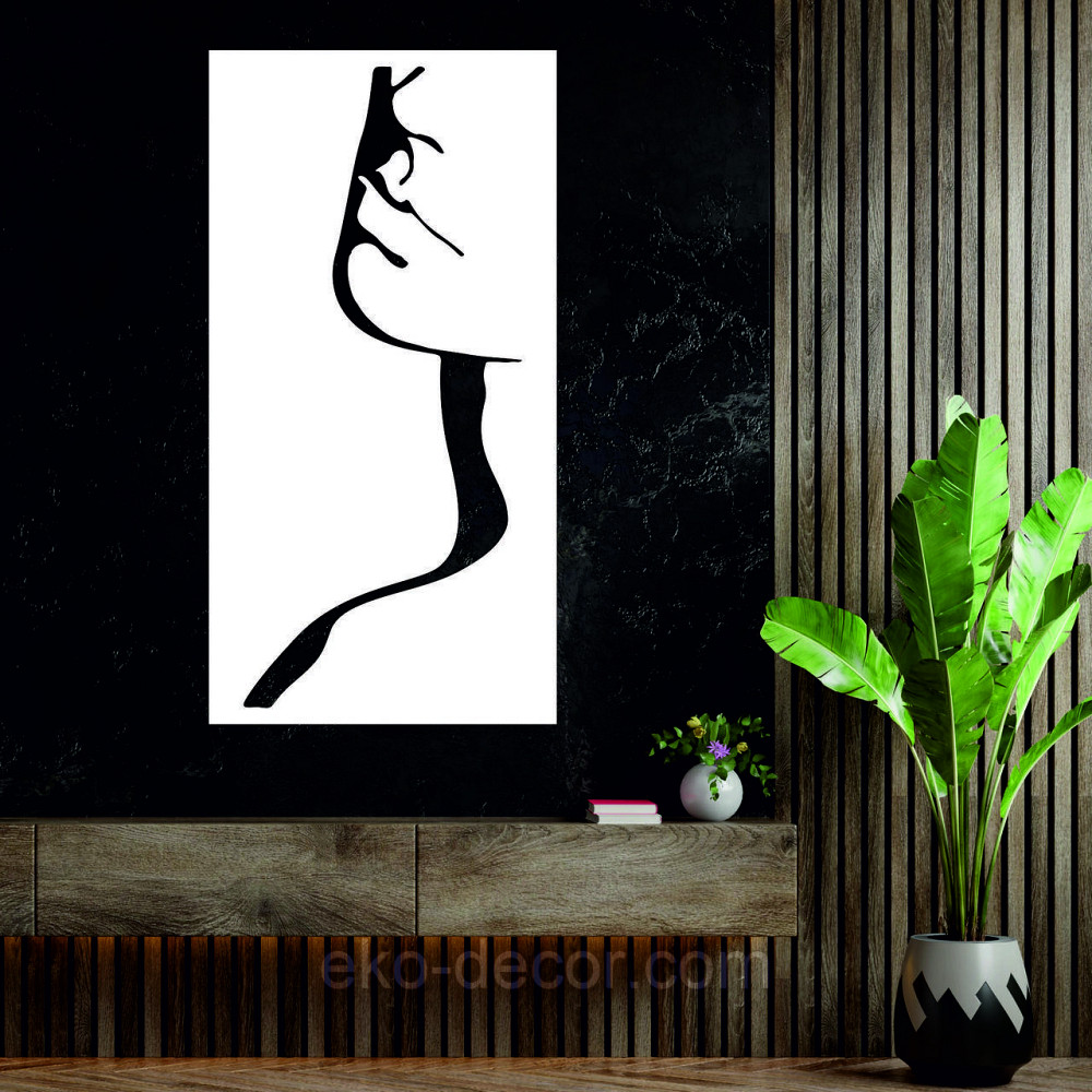 Декоративное настенное Панно «Женский Образ», Декор на стену 50*25 см, Белый Киев - изображение 4