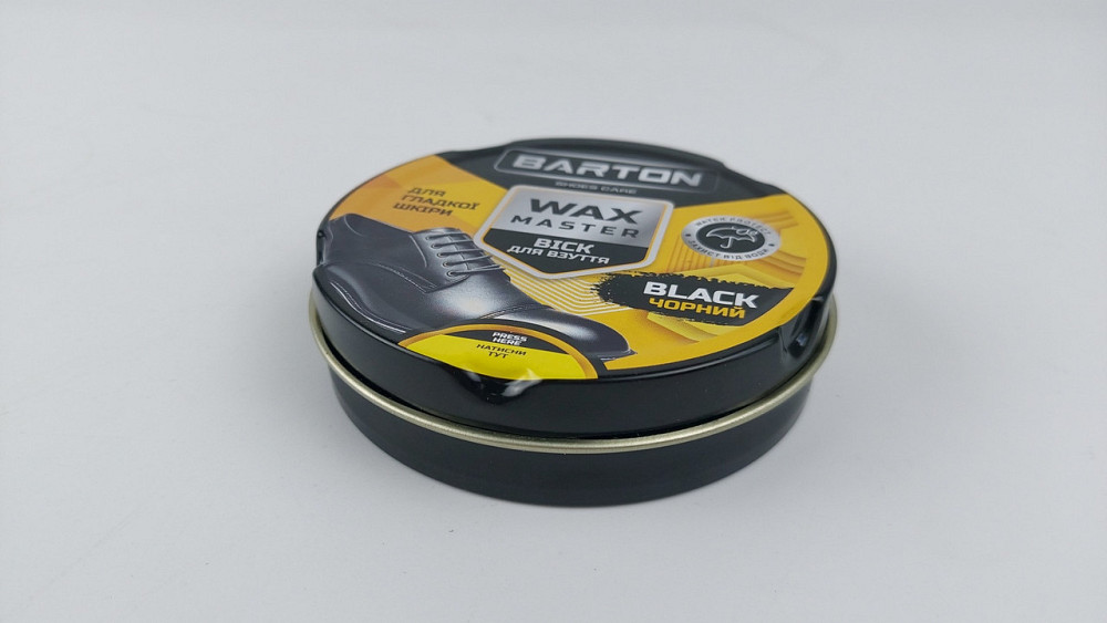 Віск для взуття ж/б чорний, ТМ Barton, 75 мл (1 шт.) Харків - фото 2