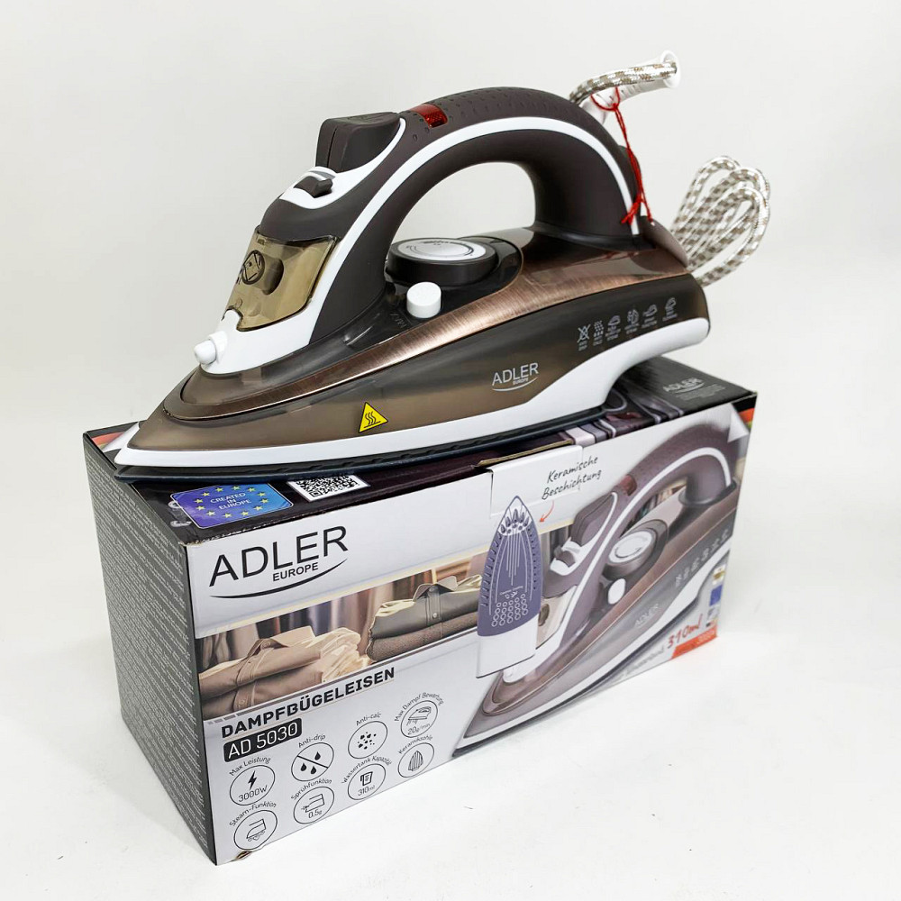Утюг для глажки деских вещей ADLER, Парой утюг для глажки одежды электрический одежды на пару ZT-48 Львов - изображение 3