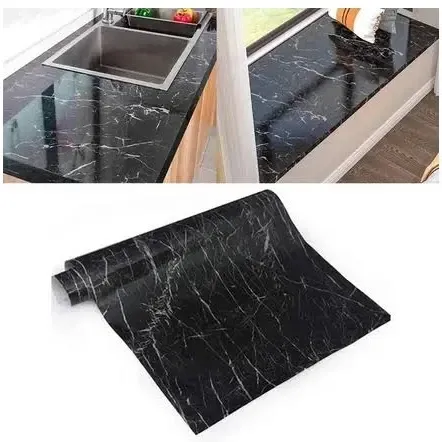 Декоративная пленка самоклеящаяся 3×0.6 м Черный мрамор – обновление мебели и интерьера Одесса - изображение 5