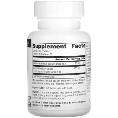 Вітамінно-мінеральний комплекс Source Naturals Екстракт соснової кори, 150 мг, Pine Bark Extract, 60 таблеток (SNS-02083) Вінниця - фото 2