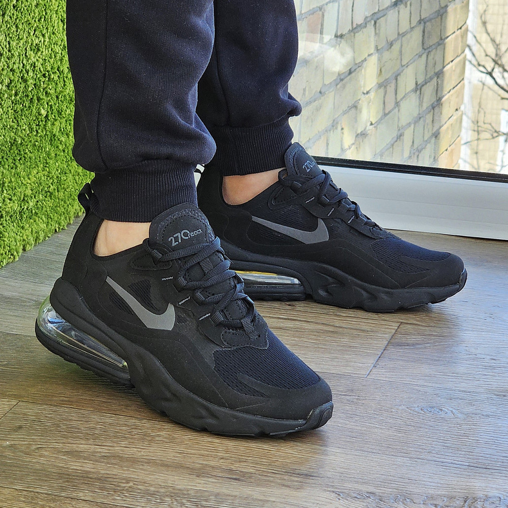 Кросівки Nike 270 Сіточка Чоловічі Чорний Найк з Амортизацією Літні (розміри: 41,42,43,44,45) Відео Огляд Дніпро - фото 7