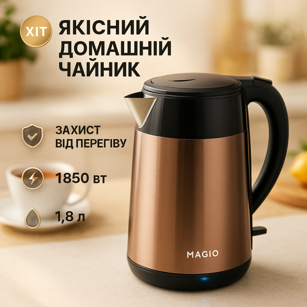 Электрочайник с автоматическим отключением при закипании, Изысканный электрочайник NY-63 Львов - изображение 13