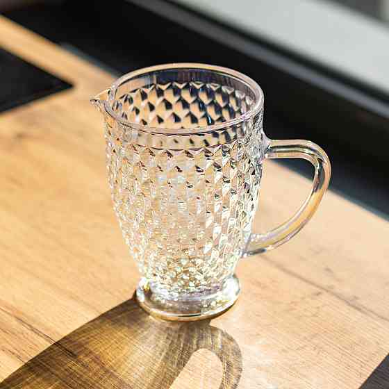 Глечик для напоїв 1.2 л із товстого скла фігурний rainbow HP-19-251 Коломия