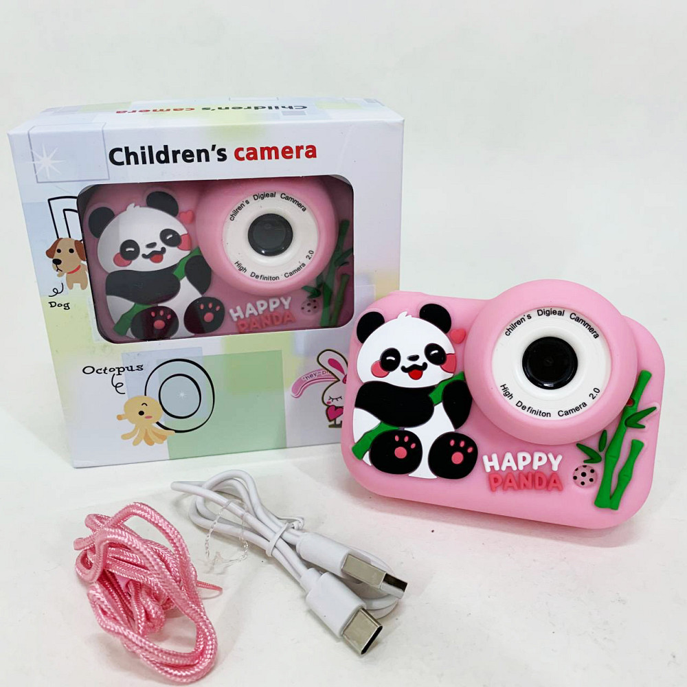 Детский фотоаппарат Панда Pink TE-10 Львов - изображение 4