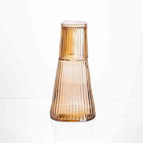 Глечик 1 літр зі склянкою 1 шт по 200 мл Коричневий HP-19-PYF-2 Коломыя