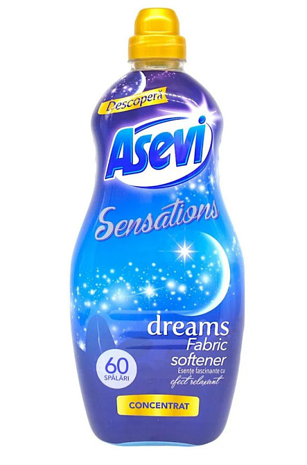 Концентрований кондиціонер для білизни Asevi Sensations Dreams, 60 циклів прання, 1.44 л Виноградов - изображение 1