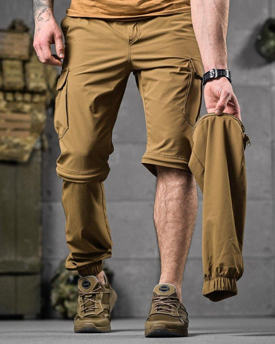 Тактические мужские летние штаны шорты кайот Одесса - изображение 1