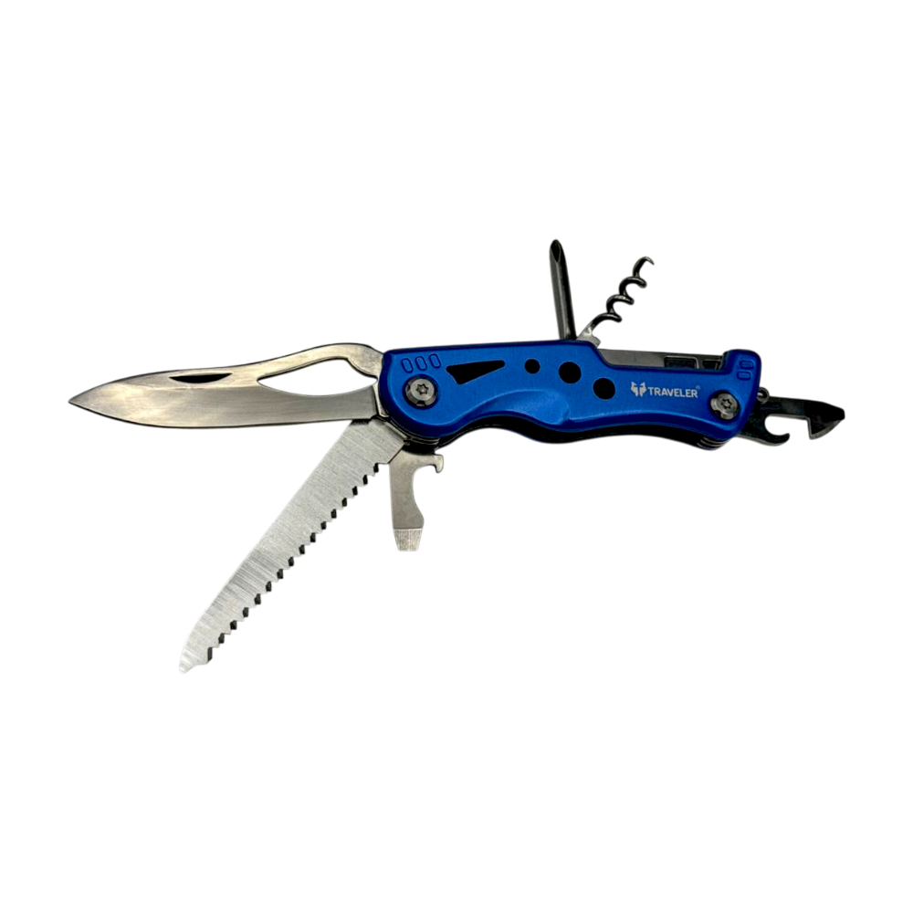 Мультитул швейцарський ніж Traveler A234 синій Дніпро - фото 1