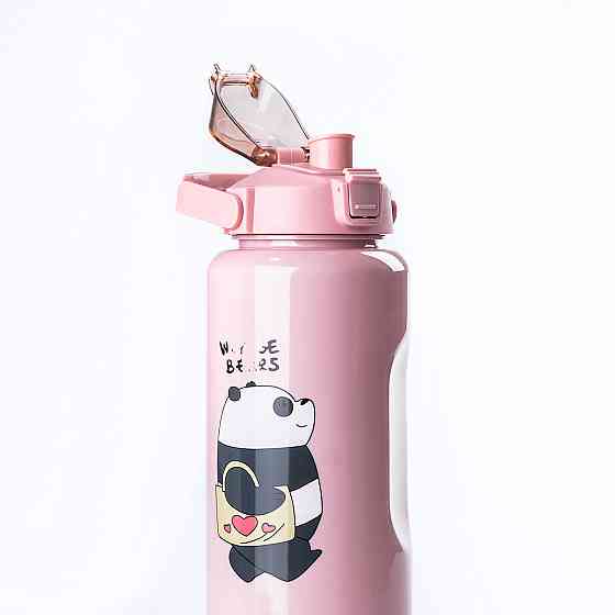 Happy Life Набір пляшок 3 в 1 Панда з поїлкою і ручкою 0.3 (л) 0.7 (л) 2 (л) рожевий HPZSB12001 Киев