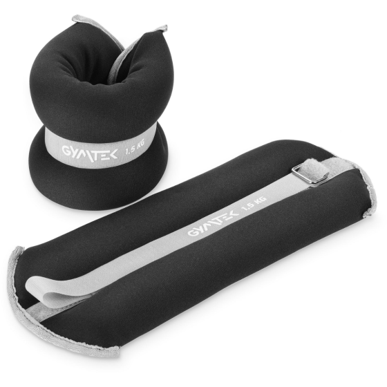 Обважнювачі Gymtek для рук і ніг 2 х 1,5кг чорний Київ