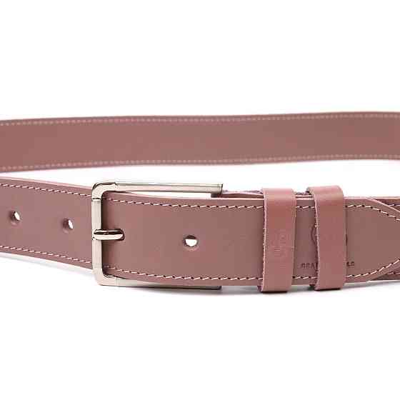 Цікавий жіночий ремінь із натуральної шкіри Grande Pelle 21459 Рожевий Київ