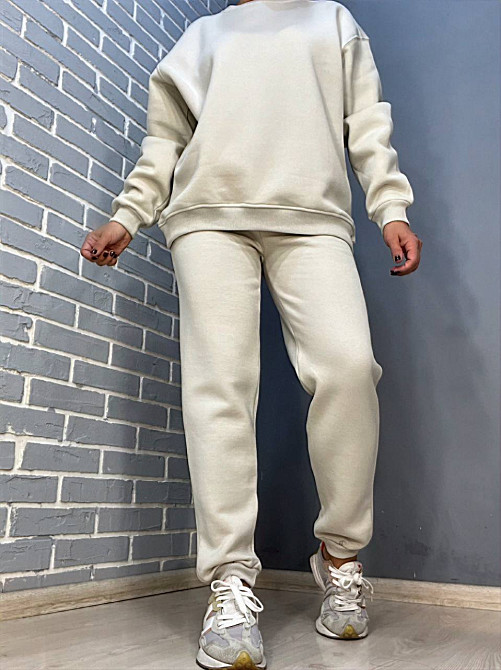 Штани жіночі Pepper&mint 24-13 спортивні джоггери резинка на талії утеплені світло сірі, світло-сірий, L Київ - фото 1