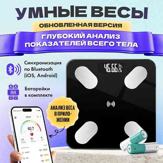 Точные цифровые смарт весы для взвешивания Domotec, Весы для контроля состава тела CG-89 Киев