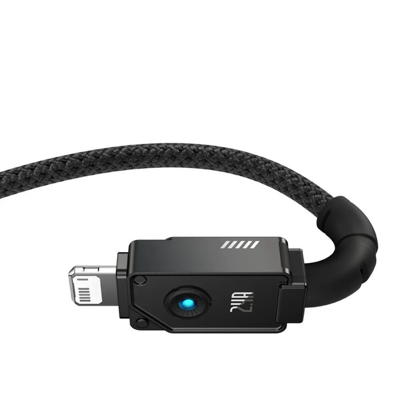 Кабель Type C - Lightning Baseus Unbreakable Series Fast Charging Data Cable USB to iP 2.4A 2m Cluster Black P10355802111-01 Одеса - фото 3