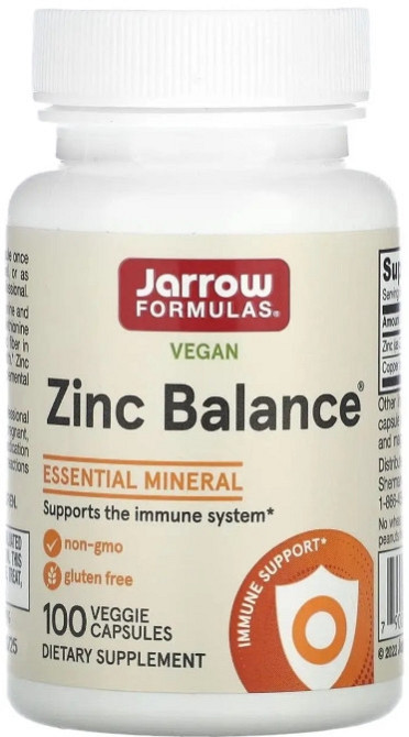 Минералы Jarrow Formulas Цинк и медь  Zinc Balance 100 капс Киев - изображение 1