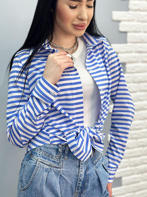 Сорочка з довгими рукавами "Strike" оптом | Норма і батал | Розпродаж моделі Київ - фото 6