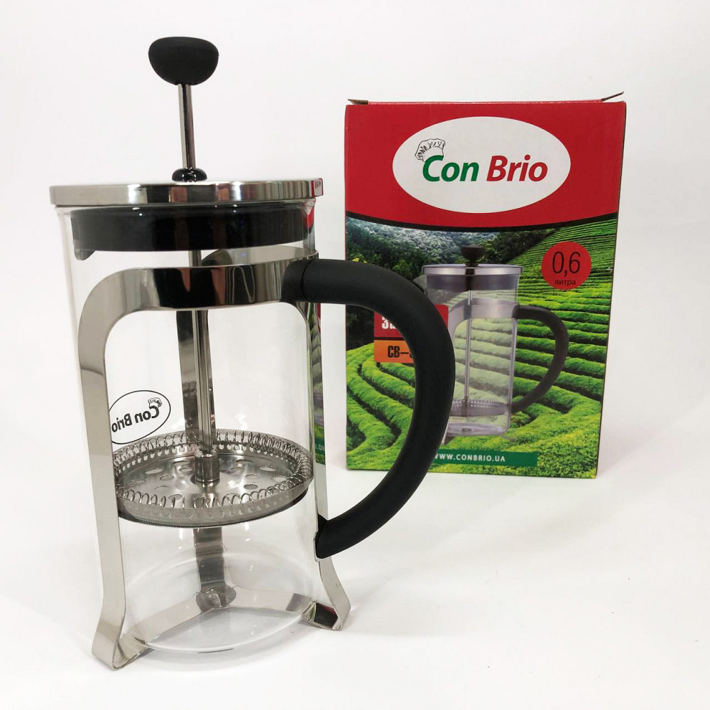 Френч-пресс красивый Con, Френч-пресс из хорошего материала, Эксклюзивные заварочные чайники WO-94 Львов - изображение 7