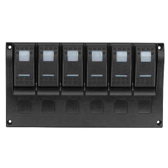 Панель переключателей 6-ти клавишная с индикаторами включения C91352 Киев