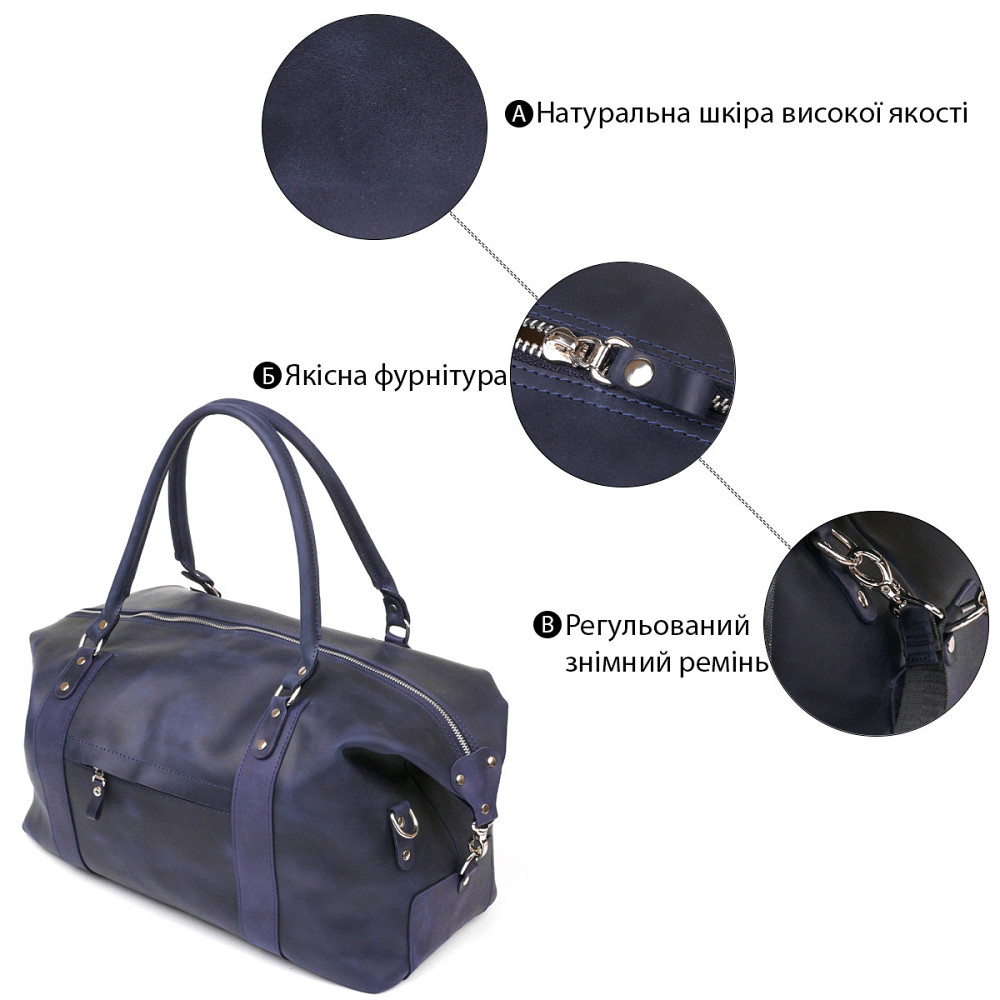 Сумка дорожная Синяя (SHVIGEL) Киев - изображение 2