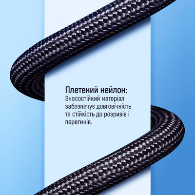 Дата кабель USB-C to USB-C 1.0m USB3.2 (20Gbps 4K PD100W) Gen2 5А black ColorWay (CW-CBPDCC062-BK) Вінниця - фото 3