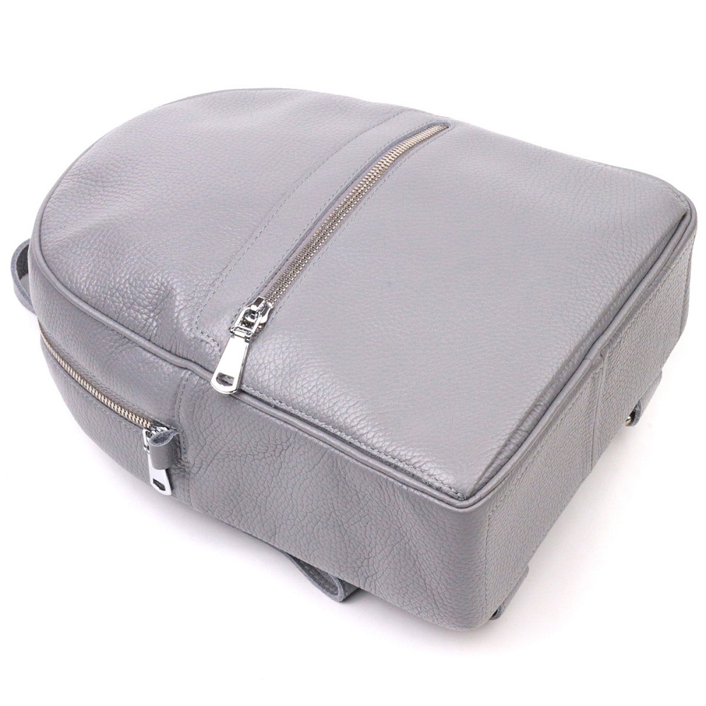 Кожаный женский рюкзак из натуральной кожи Shvigel 16308 Серый Киев - изображение 3