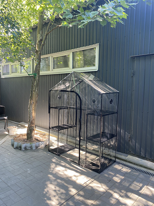 2х поверхова міні-теплиця з полицями під квіти для патіо та балкона, тераси Sezam Akrur (без LED осв Бориспіль - фото 4