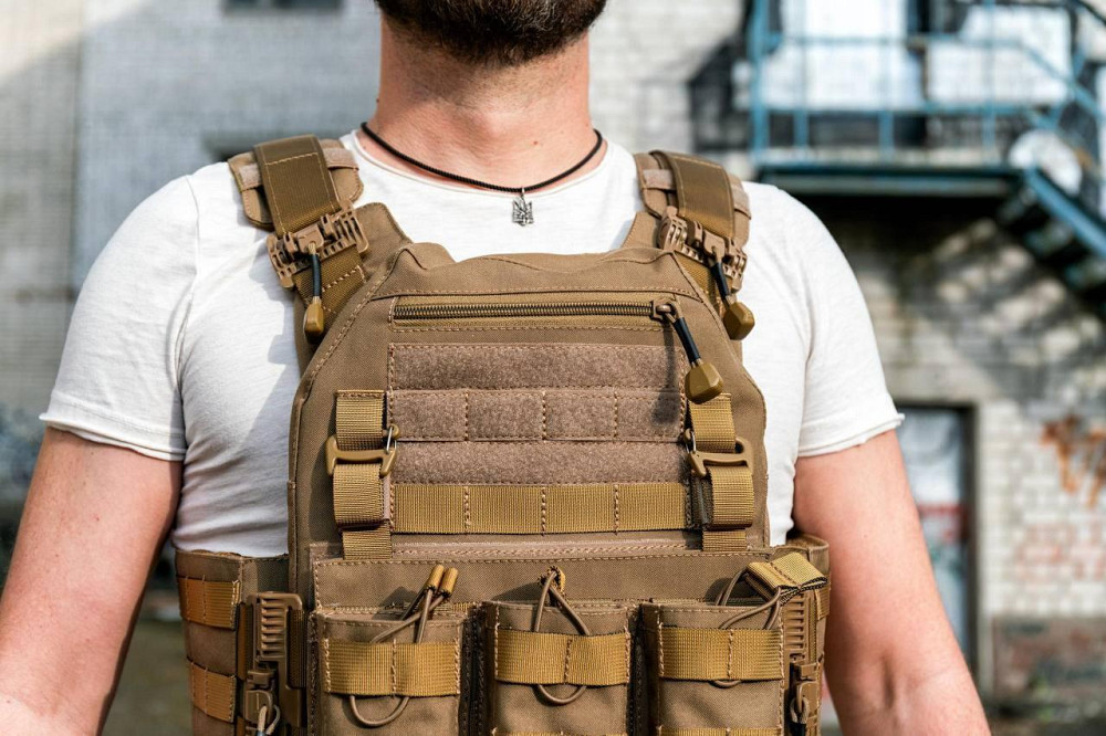 Бронежилет без плит (Кордура 1000Д) з швидким зняттям Пісочний Вінниця - фото 5