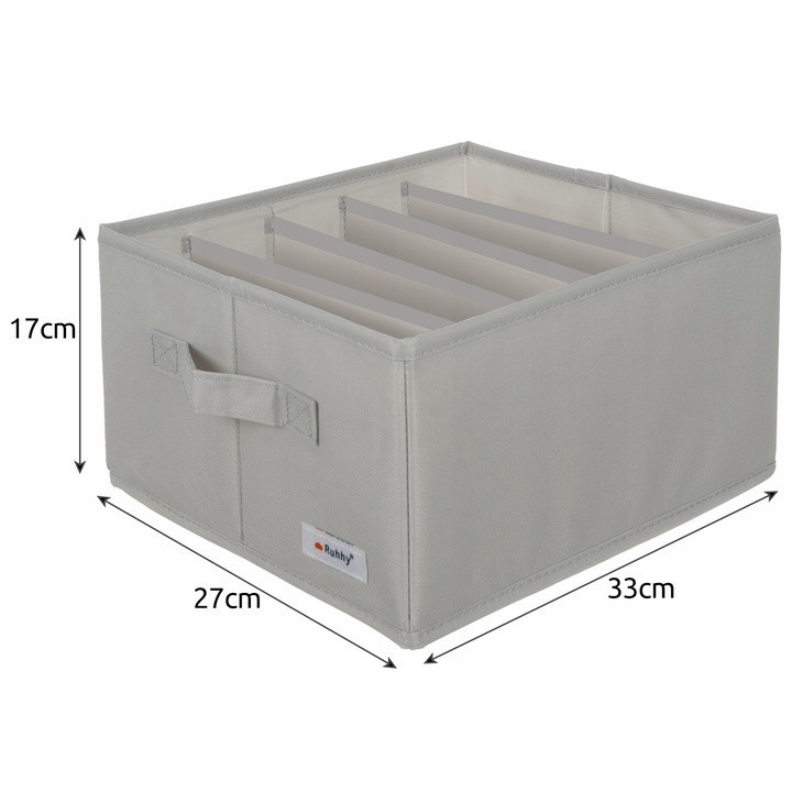 Органайзери для одягу - комплект з 2 шт по 15 літрів Ruhhy (22485) Grey Нововолинськ - фото 5
