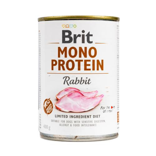Корм вологий Brit Mono Protein Rabbit для собак з кроликом 400 г Киев - изображение 1