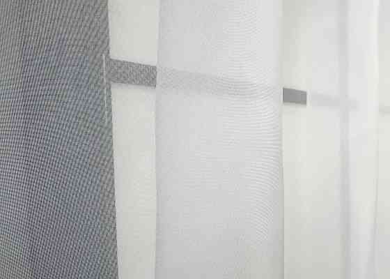 Кухонная гардина VR-Textil № 036к арка белый с сиреневым и салатовым 280х170 см (52-1172) Киев