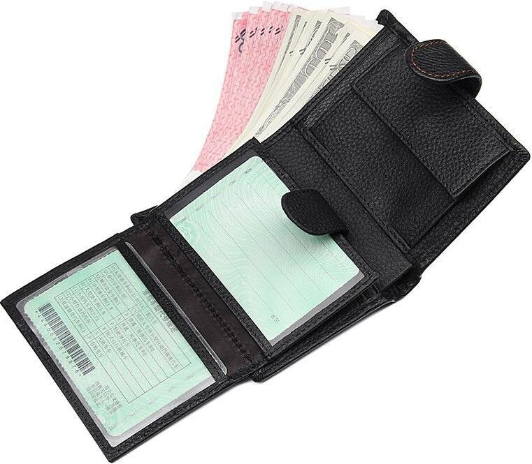 Гаманець чоловічий Vintage 14591 шкіряний Чорний Київ - фото 8