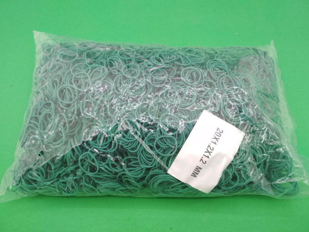 Гумка для грошей 20мм зелена 1,2 мм 1 кг "Plast" Харків - фото 1