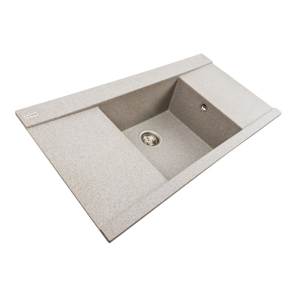 PLATINUM Гранітна мийка для кухні Platinum 9651 ATLAS матовий Сірий Київ - фото 2