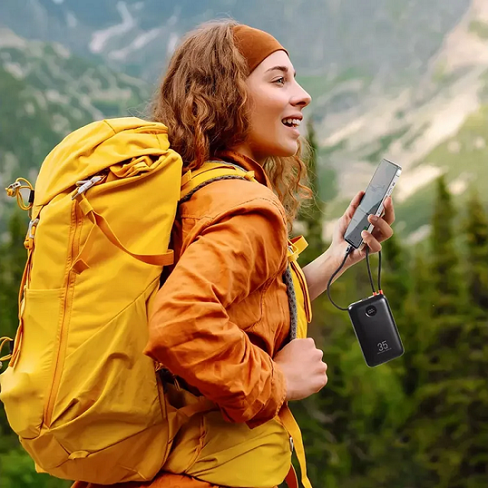 Зовнішній акумулятор VEGER Built-In 2 cables Ultra Mini 30000mAh Киев - изображение 8