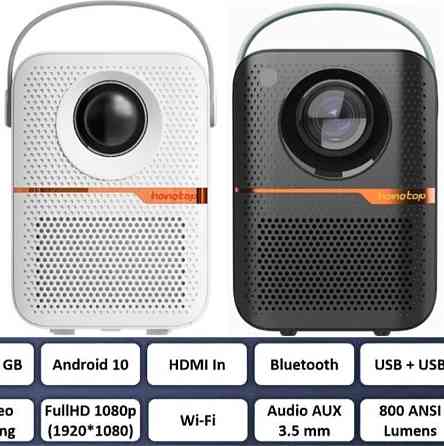 Проектор: HONGTOP P10 HD 4/64Gb. Мини кинотеатр , телевизор Smart TV Xiao Харьков