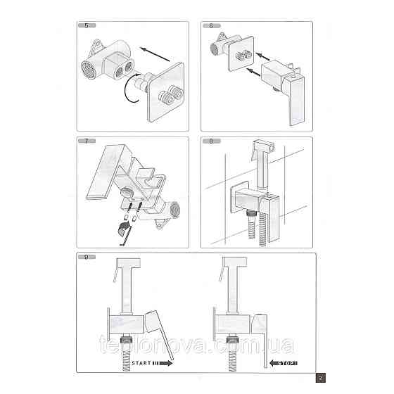 Змішувач гігієнічний TOPAZ LOFT TLF 32106-H39-C Чернівці