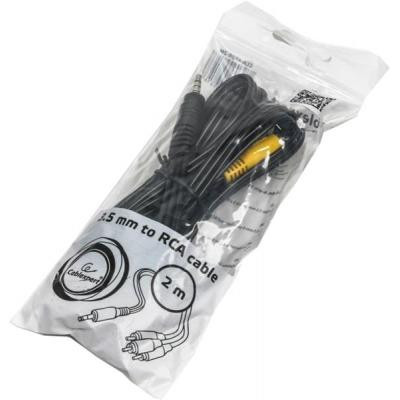 Кабель мультимедійний Jack 3.5mm male 4-pin to 3RCA 2.0m Cablexpert (CCA-4P2R-2M) Вінниця - фото 2