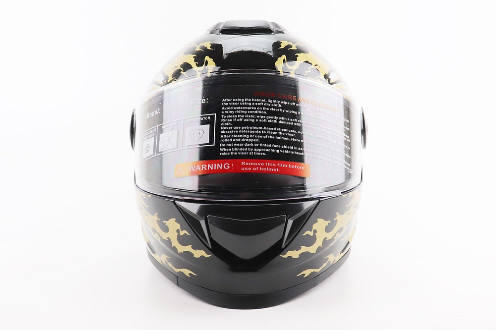 Шолом інтеграл, закритий BLD-М65 L (59-60см), ЧОРНИЙ/ЗОЛОТИСТО-СІРИЙ "Totem" Київ - фото 4