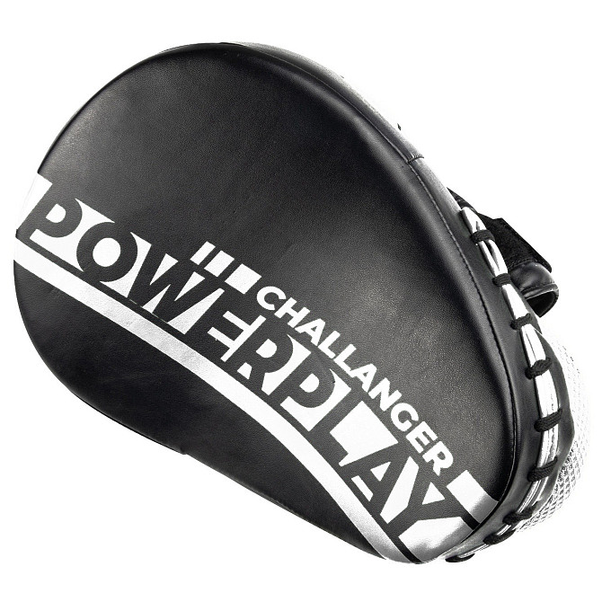 Лапи боксерські PowerPlay 3041 Challanger Чорно-Біліі PU [пара] Каменское - изображение 7