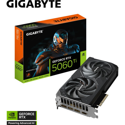 Видеокарта GIGABYTE GeForce RTX5060Ti 16Gb WINDFORCE (GV-N506TWF2-16GD) Винница - изображение 5