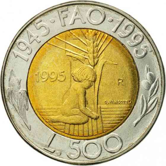 Монета 500 літрів. 1995 рік, Сан-Маріно.UNC Полтава