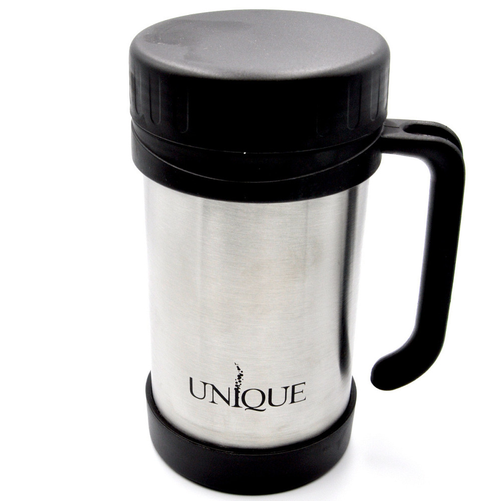 Термос харчовий UNIQUE UN-1034 0.5 л з нержавіючої сталі з кришкою-контейнером для їжі та напоїв Одеса - фото 2