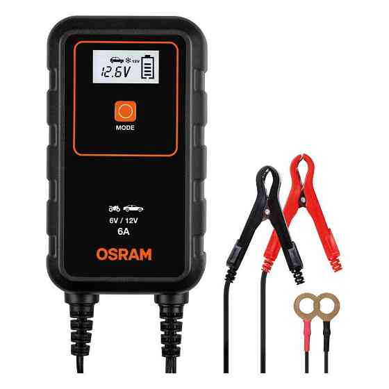 Інтелектуальний зарядний пристрій для акумуляторів OSRAM OEBCS906 6/12V 6A Харків