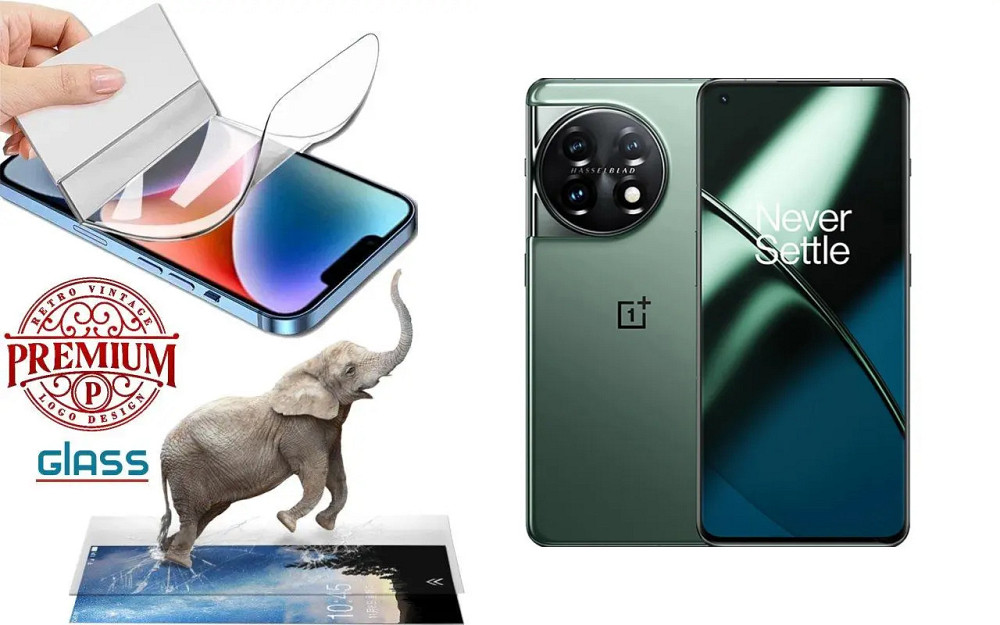 Полиуретановая пленка OnePlus 11, 11R 5G, Premium, толщина 0,2 мм Киев - изображение 1