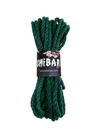 Джутовая веревка для Шибари Feral Feelings Shibari Rope, 8 м зеленая Sex Aura Киев