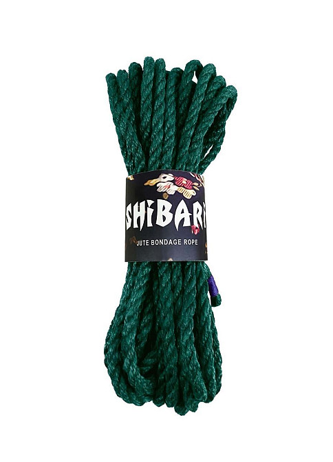 Джутовая веревка для Шибари Feral Feelings Shibari Rope, 8 м зеленая Sex Aura Киев - изображение 1