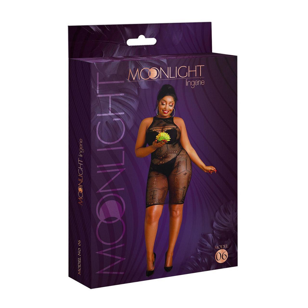 Сукня-бодістокінг Moonlight Plus Model 06 XL-XXXL Black Sex Aura Київ - фото 5