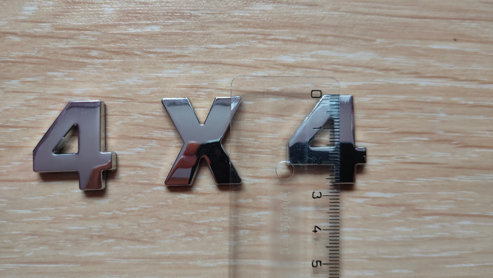 Металеві цифри 4х4 на кузов авто не іржавіють Київ - фото 4